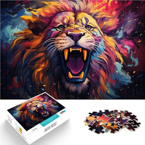 Puzzle 1000 Teile für Erwachsene Tierlöwe Denkspiel 50 x 75 cm Spaß für Zuhause Geburtstagsgeschenk Reisegeschenk Puzzle 1000 Teile für Erwachsene Tierlöwe Denkspiel 50 x 75 cm Spaß für Zuhause Geburtstagsgeschenk Reisegeschenk von DLBHSG