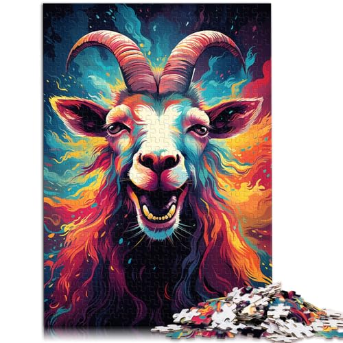 Puzzle 1000 Teile für Erwachsene Tierziege Heimdekoration Puzzle 50 x 75 cm tolles Geschenk für die ganze Familie für 14-Jährige Puzzle 1000 Teile für Erwachsene Tierziege Heimdekoration Puzzle 50 x 75 cm tolles Geschenk für die ganze Familie für 14-Jährige von DLBHSG
