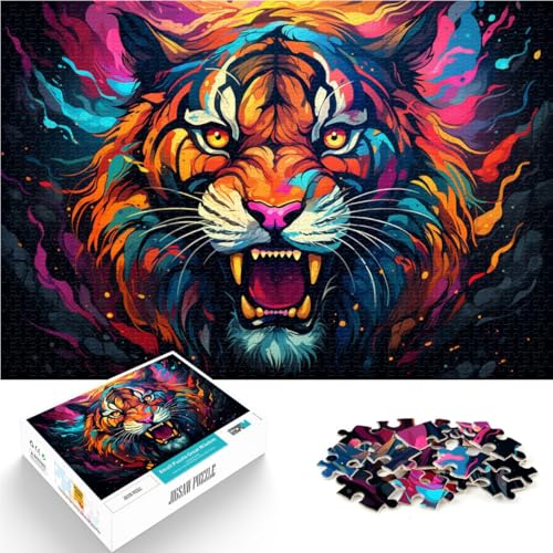 Puzzle 1000 Teile für Erwachsene Tiger-Cartoon-Puzzle 26 x 38 cm Stressabbau Urlaub zu Hause Zeitvertreib für Teenager ab 14 Jahren Puzzle 1000 Teile für Erwachsene Tiger-Cartoon-Puzzle 26 x 38 cm Stressabbau Urlaub zu Hause Zeitvertreib für Teenager ab 14 Jahren von DLBHSG