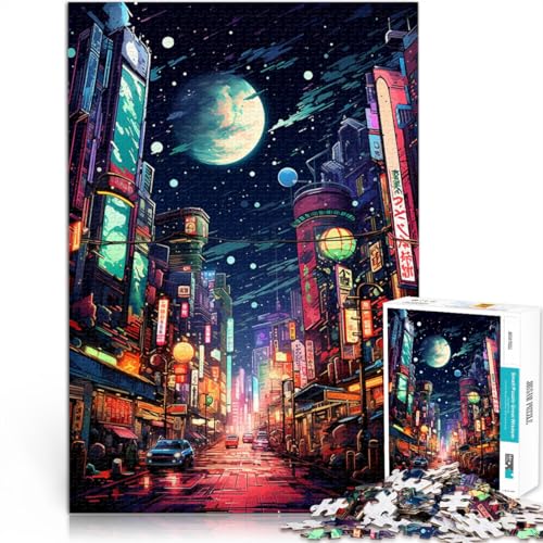 Puzzle 1000 Teile für Erwachsene Tokio Japan Denkspiel 50 x 75 cm. Helfen Sie dem Gehirn süchtig machendes Spielzeug zu trainieren und Geduld zu fördern. von DLBHSG