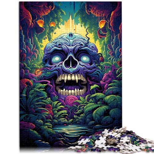 Puzzle 1000 Teile für Erwachsene Totenkopf-Denkspiel 50 x 75 cm Wanddekoration Einzigartige Geburtstags Kinder ab 14 Jahren von DLBHSG