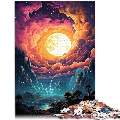 Puzzle 1000 Teile für Erwachsene Vollmond Denkspiel 50x75cm ganze Familie für Teenager ab 14 Jahren von DLBHSG