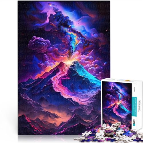 Puzzle 1000 Teile für Erwachsene Vulkane Galaxie Puzzle Lernspiele 26x38cm Einzigartige Geburtstags- und Geschenkideen für Teenager ab 14 Jahren von DLBHSG