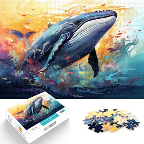 Puzzle 1000 Teile für Erwachsene Waltierpuzzle Lernspiele 26x38cm Geeignet als Schreibtischdekoration für 14-Jährige Puzzle 1000 Teile für Erwachsene Waltierpuzzle Lernspiele 26x38cm Geeignet als Schreibtischdekoration für 14-Jährige von DLBHSG