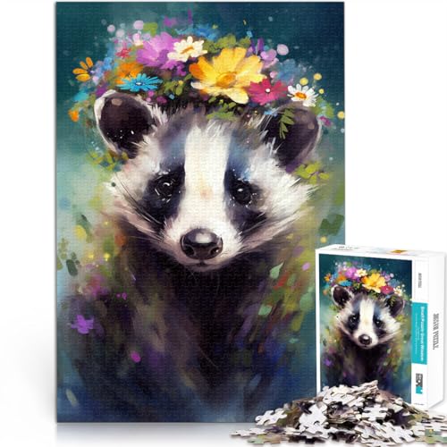 Puzzle 1000 Teile für Erwachsene Waschbär-Baby-Denkspiel 50 x 75 cm ganze Familie für Teenager ab 14 Jahren Puzzle 1000 Teile für Erwachsene Waschbär-Baby-Denkspiel 50 x 75 cm ganze Familie für Teenager ab 14 Jahren von DLBHSG