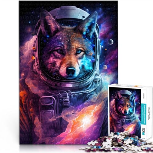 Puzzle 1000 Teile für Erwachsene Weltraum-Astronauten-Wolf-Puzzle Lernspiele 50x75cm Geschenke für Freunde und Familie für 14-Jährige Puzzle 1000 Teile für Erwachsene Weltraum-Astronauten-Wolf-Puzzle Lernspiele 50x75cm Geschenke für Freunde und Familie für 14-Jährige von DLBHSG