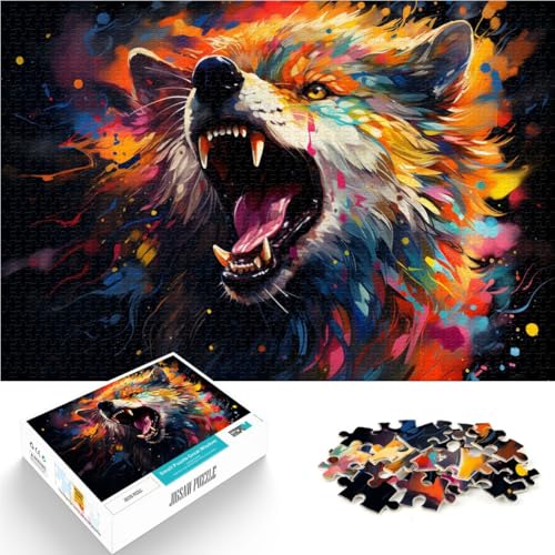 Puzzle 1000 Teile für Erwachsene Wolf Familienspaß Spiele 26x38cm ganze Familie für Teenager ab 14 Jahren Puzzle 1000 Teile für Erwachsene Wolf Familienspaß Spiele 26x38cm ganze Familie für Teenager ab 14 Jahren von DLBHSG