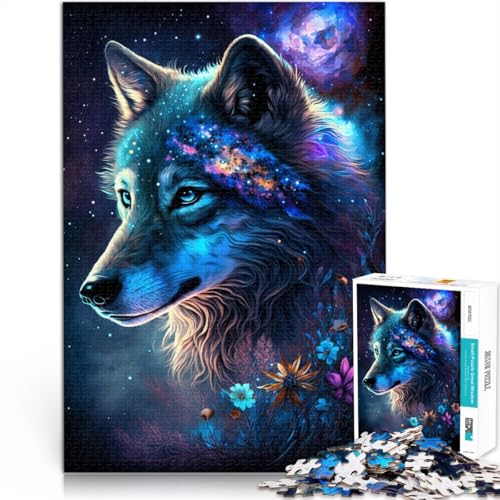 Puzzle 1000 Teile für Erwachsene Wolf und Blumen Denkspiel 50x75cm Geeignet als Schreibtischdekoration für Teenager ab 14 Jahren Puzzle 1000 Teile für Erwachsene Wolf und Blumen Denkspiel 50x75cm Geeignet als Schreibtischdekoration für Teenager ab 14 Jahren von DLBHSG