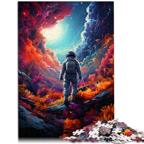 Puzzle 1000 Teile für Erwachsene buntes Astronauten-Puzzle praktisches Spiel 26 x 38 cm anspruchsvolles Spiel und Familienspiel für 14-Jährige von DLBHSG