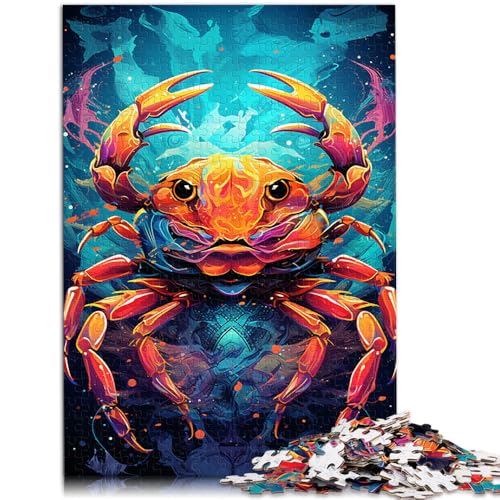 Puzzle 1000 Teile für Erwachsene buntes Fantasie-Krabben-Puzzle praktisches Spiel 26 x 38 cm anspruchsvolles Spiel und Familienspiel von DLBHSG