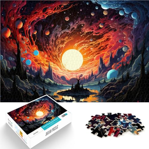 Puzzle 1000 Teile für Erwachsene farbenfrohe Landschaftskunst Heimdekoration Puzzle 50 x 75 cm Lernspiel für Geburtstag Weihnachten Puzzle 1000 Teile für Erwachsene farbenfrohe Landschaftskunst Heimdekoration Puzzle 50 x 75 cm Lernspiel für Geburtstag Weihnachten von DLBHSG