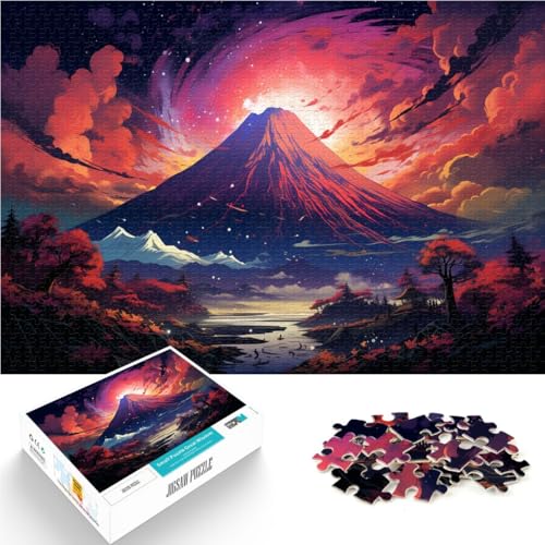 Puzzle 1000 Teile für Erwachsene farbenfrohes Mount Fuji-Spielspielzeug 26 x 38 cm Geschenke für Freunde und Familie für Teenager ab 14 Jahren Puzzle 1000 Teile für Erwachsene farbenfrohes Mount Fuji-Spielspielzeug 26 x 38 cm Geschenke für Freunde und Familie für Teenager ab 14 Jahren von DLBHSG