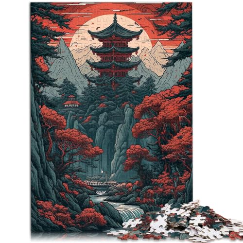 Puzzle 1000 Teile für Erwachsene japanische Klippenmalerei Lernpuzzle Familienspiel 50 x 75 cm anspruchsvolles Spiel und Familienspiel von DLBHSG
