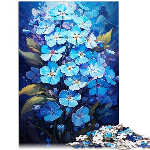 Puzzle 1000 Teile für Erwachsene schöne Blaue Blume Lernpuzzle Familienspiel 26 x 38 cm anspruchsvolles Spiel und Familienspiel Puzzle 1000 Teile für Erwachsene schöne Blaue Blume Lernpuzzle Familienspiel 26 x 38 cm anspruchsvolles Spiel und Familienspiel von DLBHSG