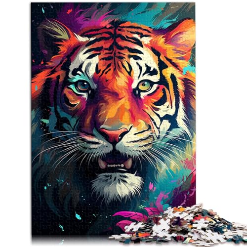 Puzzle 1000 Teile für Erwachsene wildes Tigergemälde für Puzzle 50 x 75 cm. Fördern Sie die Liebe zwischen Paaren für 14-Jährige Puzzle 1000 Teile für Erwachsene wildes Tigergemälde für Puzzle 50 x 75 cm. Fördern Sie die Liebe zwischen Paaren für 14-Jährige von DLBHSG