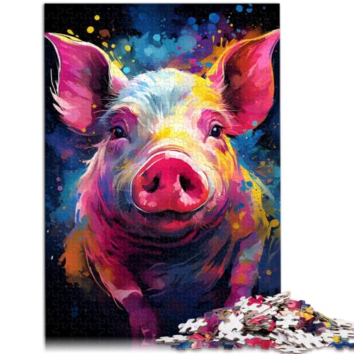 Puzzle Elefanten 1000 Teile für Erwachsene 19,7 x 29,5 Zoll Holzpuzzle Familienaktivität für Erwachsene und Kinder ab 14 Jahren von DLBHSG