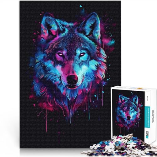 Puzzle 1000 Teile für Erwachsene Weltraum-Astronauten Wolf herausfordernd schwieriges Puzzle 50 x 75 cm zum Stressabbau schwierige Herausforderung Puzzle 1000 Teile für Erwachsene Weltraum-Astronauten Wolf herausfordernd schwieriges Puzzle 50 x 75 cm zum Stressabbau schwierige Herausforderung von DLBHSG