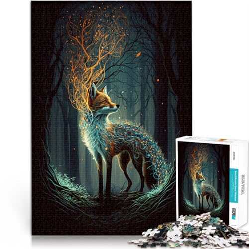 Puzzle für Erwachsene 1000 Teile niedlicher Kunstfuchs Heimdekoration Puzzlespielzeug 50 x 75 cm Lernspiel für Geburtstag Weihnachten Puzzle für Erwachsene 1000 Teile niedlicher Kunstfuchs Heimdekoration Puzzlespielzeug 50 x 75 cm Lernspiel für Geburtstag Weihnachten von DLBHSG