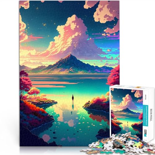Puzzle Erwachsene Drachen 1000-teiliges Puzzle Erwachsene und Kinder 49,7 x 75,4 cm Holzpuzzle anspruchsvolles Spiel geeignet Erwachsene und Jugendliche ab 14 Jahren von DLBHSG
