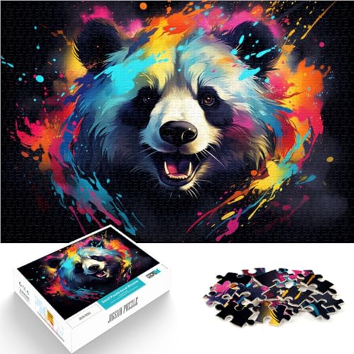 Puzzle für Erwachsene 1000 Teile buntes Neon-Panda-Quizspiel 50 x 75 cm ganze Familie für 14-Jährige Puzzle für Erwachsene 1000 Teile buntes Neon-Panda-Quizspiel 50 x 75 cm ganze Familie für 14-Jährige von DLBHSG