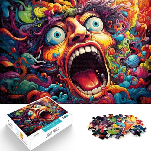 Puzzle Erwachsene abstraktes Gemälde von Sternen und Himmel Puzzle 1000 Teile Erwachsene 19,7 x 29,5 Zoll schwierige Holzpuzzles und eine Herausforderung Erwachsene und Familien von DLBHSG