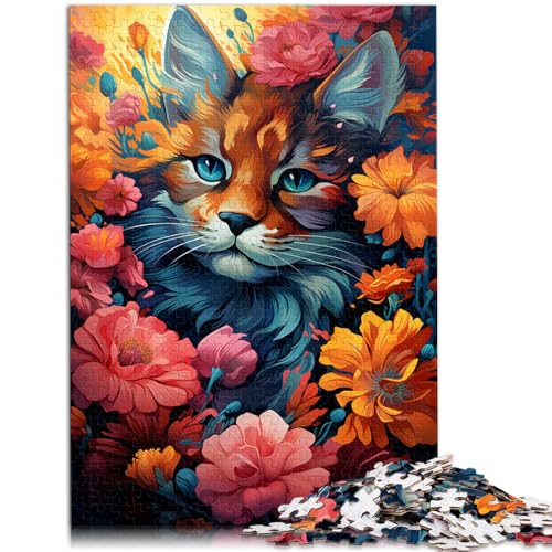 Puzzle Erwachsene mit 1000 Teilen farbenfrohe exotische Blumenkatze pädagogische Herausforderung 26 x 38 cm einzigartige Heimdekoration und Geschenke Kinder ab 14 Jahren Puzzle Erwachsene mit 1000 Teilen farbenfrohe exotische Blumenkatze pädagogische Herausforderung 26 x 38 cm einzigartige Heimdekoration und Geschenke Kinder ab 14 Jahren von DLBHSG