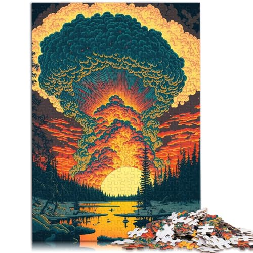 Puzzle Erwachsene mit 1000 Teilen psychedelische Szene DIY-Puzzle-Spielzeug 50 x 75 cm Herausforderung der Gehirnintelligenz süchtig machendes Spielzeug Teenager ab 14 Jahren von DLBHSG