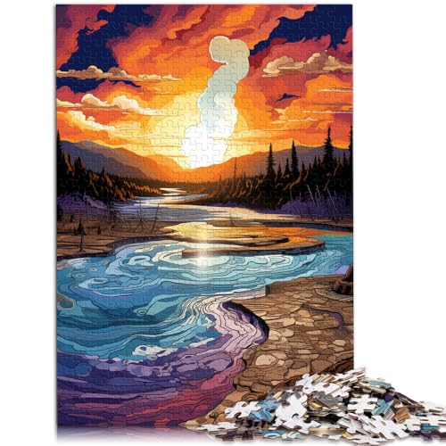 1000-teiliges Puzzle für Erwachsene Yellowstone-Nationalpark Lernspiel Herausforderungsspielzeug 50 x 75 cm Geburtstagsgeschenk Geschenke Wandkunst von DLBHSG