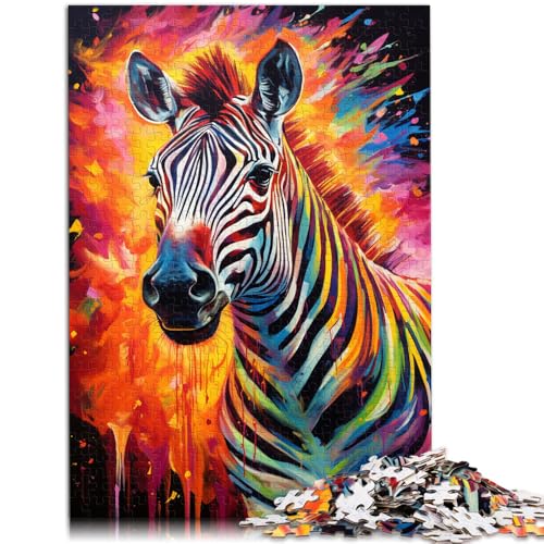 Puzzle für Erwachsene 1000 Teile Tierzebra Impossible Puzzle 50x75cm ganze Familie ab 14 Jahren von DLBHSG