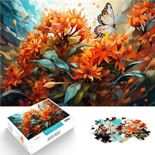 Puzzle 1000 Teile für Erwachsene Schmetterlingskraut Cartoon-Puzzle 50x75cm Lernspiel für Geburtstag Weihnachten von DLBHSG