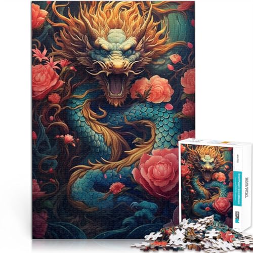 Puzzle Fantasiehaus 1000 Teile Puzzlespiel 19,7 x 29,5 Zoll Holzpuzzle einzigartiges Herausforderungsspiel für Erwachsene und Kinder ab 14 Jahren von DLBHSG