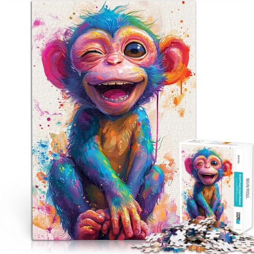 Puzzle Fantasietier Oktopus 1000 Teile Puzzlespiel 49,7 x 75,4 cm Holzpuzzle Denksportaufgabe für Erwachsene und Kinder ab 14 Jahren von DLBHSG
