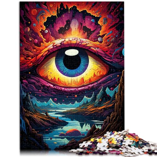 Puzzle für Erwachsene mit 1000 Teilen kosmische Augen Denkspiel 50 x 75 cm. Helfen Sie dem Gehirn süchtig machendes Spielzeug zu trainieren und Geduld zu fördern von DLBHSG