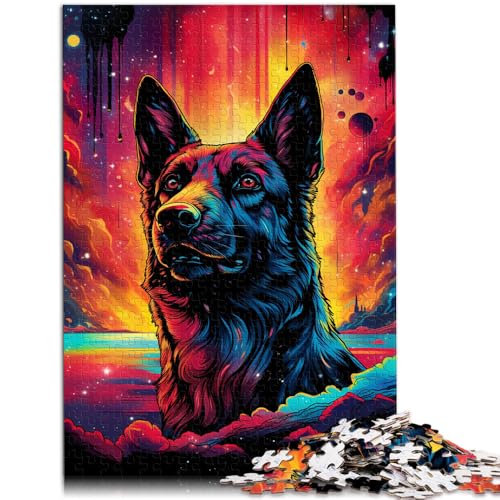 Puzzle 1000 Teile für Erwachsene Deutscher Schäferhund 50 x 75 cm geeignet als Schreibtischdekoration für Teenager ab 14 Jahren von DLBHSG