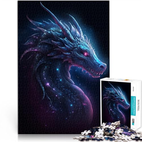 1000-teiliges Puzzle für Erwachsene Anime-Kunst Drachen Lernspielzeug 50 x 75 cm anspruchsvolles Spiel und Familienspiel von DLBHSG