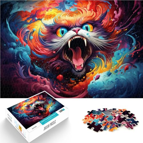 1000-teiliges Puzzle für Erwachsene Katzen-Lernspielzeug 50 x 75 cm ganze Familie ab 14 Jahren von DLBHSG