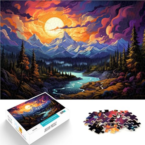 Puzzle für Erwachsene 1000 Teile Sierra Nevada-Berge Puzzle-Kunstwerk 50 x 75 cm tolles Geschenk für die ganze Familie für Teenager ab 14 Jahren von DLBHSG