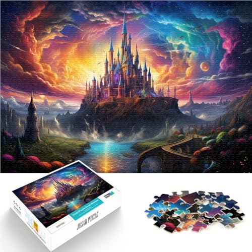 Puzzle-Schloss 1000 Teile 49,6 x 75,6 cm Holzpuzzle Lernspiel für Erwachsene und Kinder ab 14 Jahren von DLBHSG