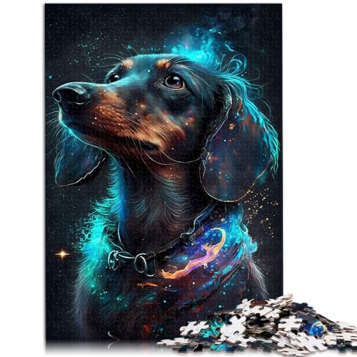 Puzzle für Erwachsene 1000 Teile Dackel Lernspielzeug 50 x 75 cm einzigartige Heimdekoration und Geschenke für Kinder ab 14 Jahren von DLBHSG