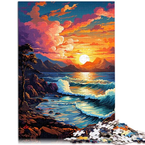Puzzle für Erwachsene, 1000 Teile, rosa, bunt, Spielzeug, Lernspiele, Stressabbau, 50 x 75 cm, Teenager ab 14 Jahren von DLBHSG