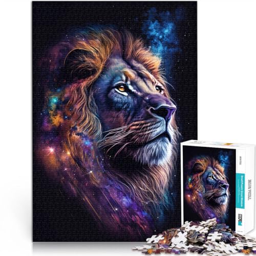 Puzzle für Erwachsene 1000 Teile „Cosmic Galaxy Lion“ Denkspiel 50 x 75 cm Geschenke für Freunde und Familie für Teenager ab 14 Jahren Puzzle für Erwachsene 1000 Teile „Cosmic Galaxy Lion“ Denkspiel 50 x 75 cm Geschenke für Freunde und Familie für Teenager ab 14 Jahren von DLBHSG