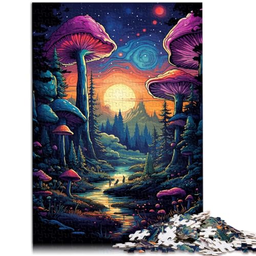 Puzzle für Erwachsene 1000 Teile „Der Pilzplanet“ das Puzzle 26 x 38 cm Lernspiel für Geburtstag Weihnachten für Teenager ab 14 Jahren von DLBHSG