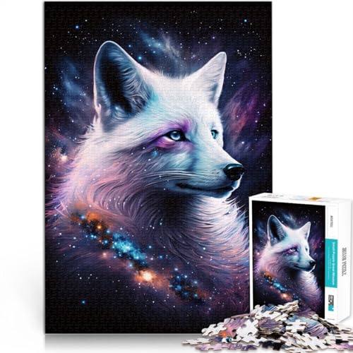 Puzzle für Erwachsene 1000 Teile „White Fox Galaxy“ für Familienspaß 50 x 75 cm Lernspiel für Geburtstag Weihnachten für 14-Jährige Puzzle für Erwachsene 1000 Teile „White Fox Galaxy“ für Familienspaß 50 x 75 cm Lernspiel für Geburtstag Weihnachten für 14-Jährige von DLBHSG