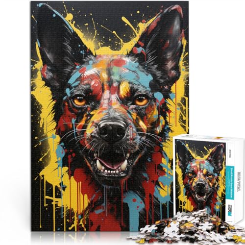 Puzzle für Erwachsene 1000 Teile Afrikanische Hyäne Quizspiel 50 x 75 cm Jedes Teil ist einzigartig – anspruchsvolles unterhaltsames Familienspiel von DLBHSG
