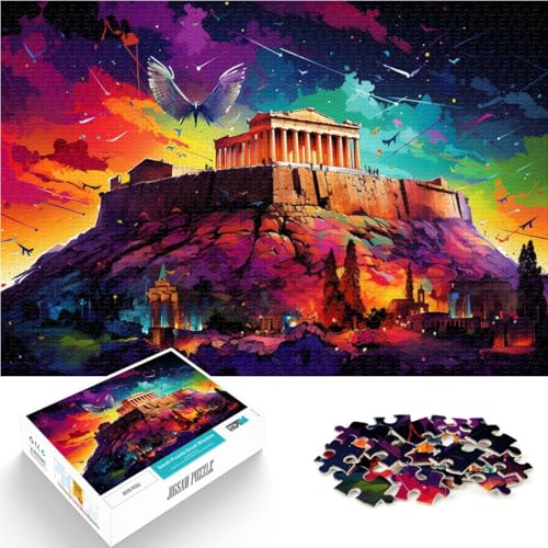 Puzzle für Erwachsene 1000 Teile Akropolis schwierig 26 x 38 cm ganze Familie für Teenager ab 14 Jahren von DLBHSG