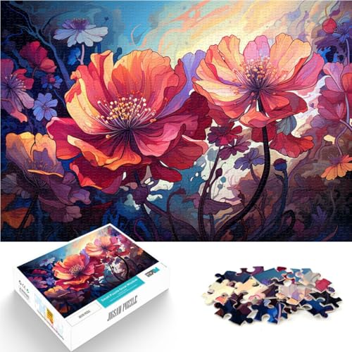Puzzle für Erwachsene 1000 Teile Alpenfingerkraut Spielzeug Lernspiele Stressabbau 50x75cm Künstlersammlung Bildende Kunst von DLBHSG