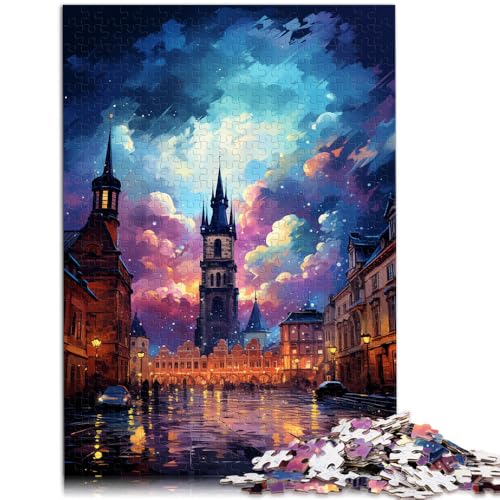 Puzzle für Erwachsene 1000 Teile Altstadtplatz Denksportaufgabe 50 x 75 cm geeignet als Schreibtischdekoration für Teenager ab 14 Jahren von DLBHSG