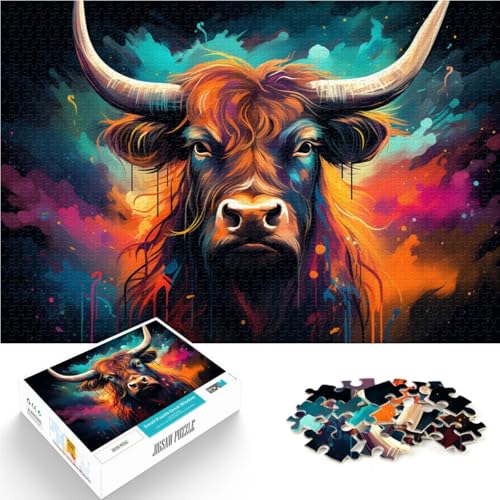 Puzzle für Erwachsene 1000 Teile Anthrazit Highland Cow Denkspiel 50 x 75 cm einzigartige Geburtstags- und Geschenkideen für 14-Jährige Puzzle für Erwachsene 1000 Teile Anthrazit Highland Cow Denkspiel 50 x 75 cm einzigartige Geburtstags- und Geschenkideen für 14-Jährige von DLBHSG