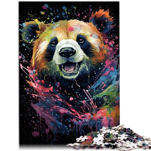 Puzzle für Erwachsene 1000 Teile Aquarellmalerei Bär Spielzeug Lernspiele Stressabbau 26x38cm Lernspiel für Geburtstag Weihnachten von DLBHSG