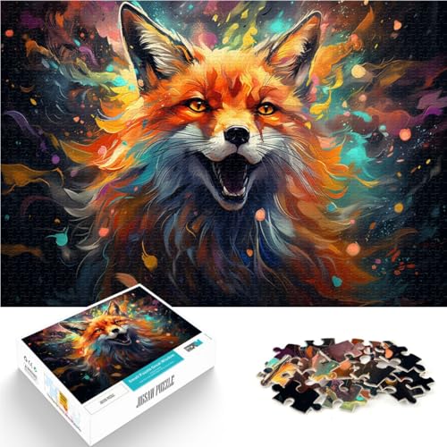 Puzzle für Erwachsene 1000 Teile Art Fox Spielzeug Lernspiele Stressabbau 50 x 75 cm ganze Familie von DLBHSG